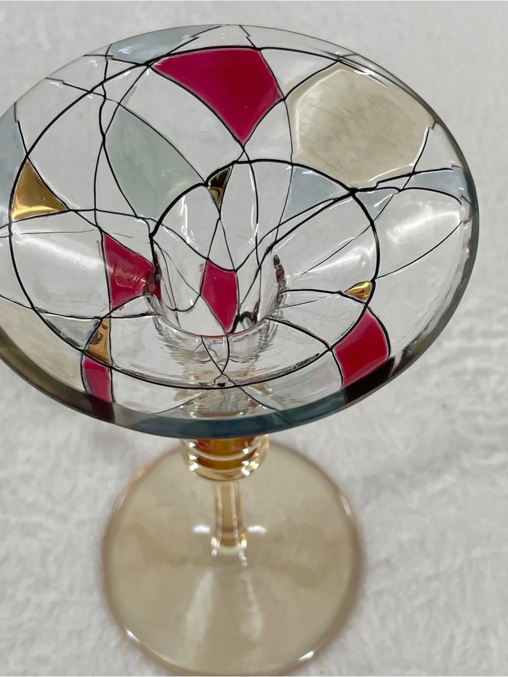 PartyLite Calypso Mosaic Stemmed Candle Holder - Picture 2 of 5
